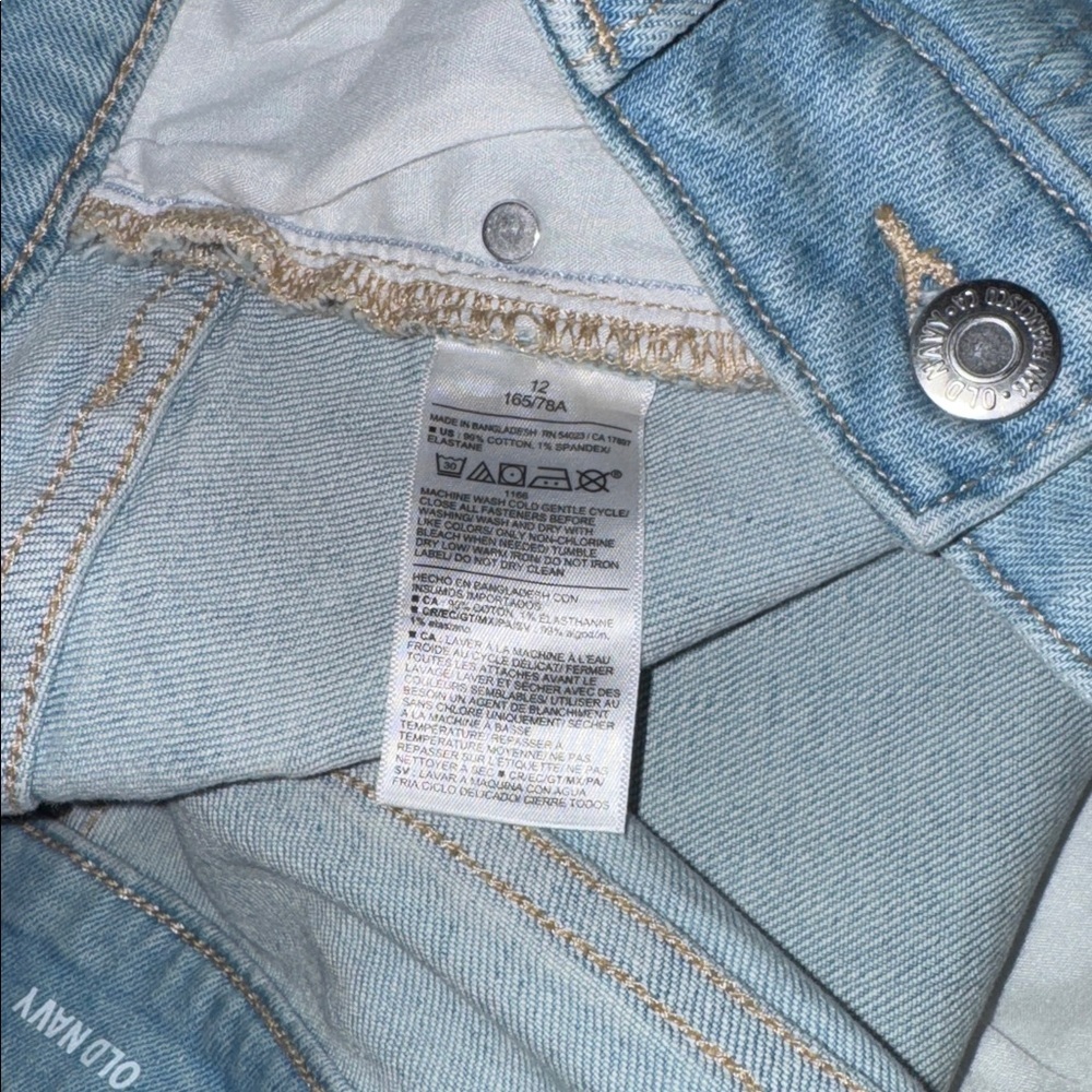 NWT OLD NAVY High Rise OG Straight Secret Smooth Pockets Size 12 - Picture 5 of 5